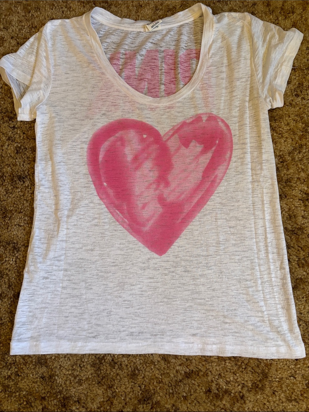 Pink burnout Tshirt